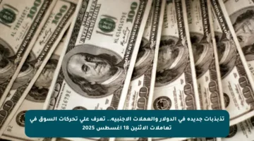 تذبذبات جديدة في الدولار والعملات الأجنبية.. تعرف على تحركات السوق في تعاملات الاثنين 18 أغسطس 2025